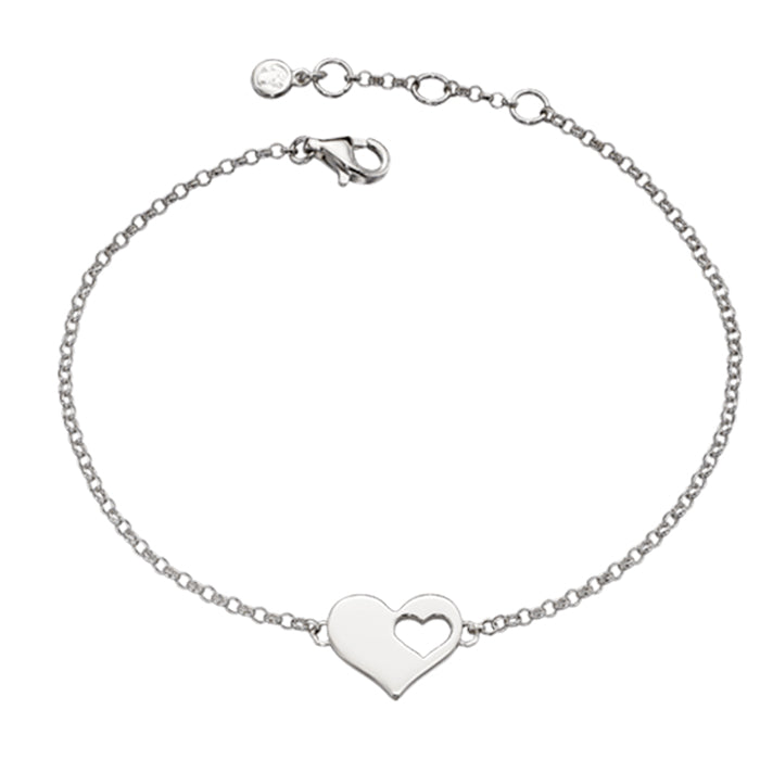 Poppy Cut Out Heart Bracelet