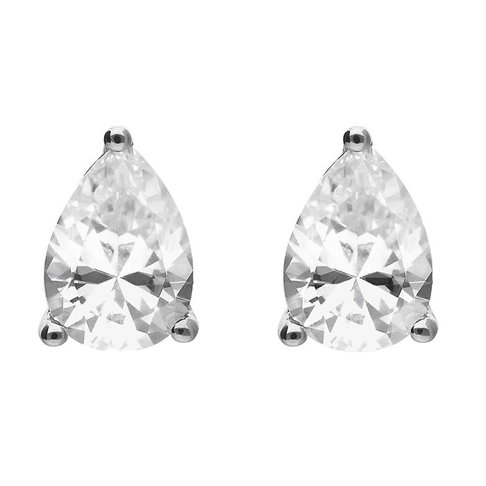 Teardrop Zirconia Stud Earrings