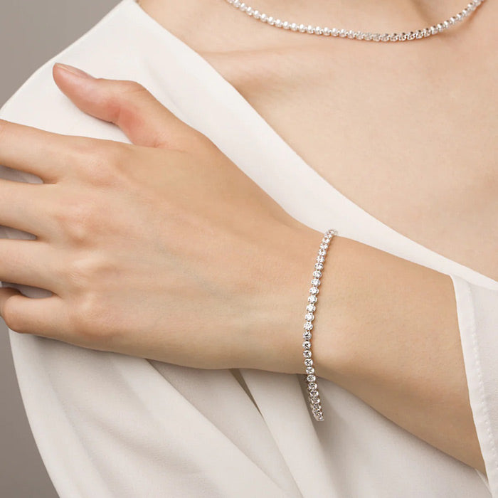 Cubic Zirconia Tennis Bracelet