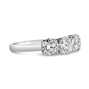 Rocks Four Stone Diamond Eternity Ring - Laboratory Grown Diamonds
