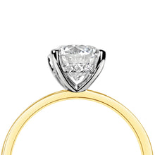 Load image into Gallery viewer, Round Brilliant Solitaire Hidden Halo Engagement ring 1.07ct