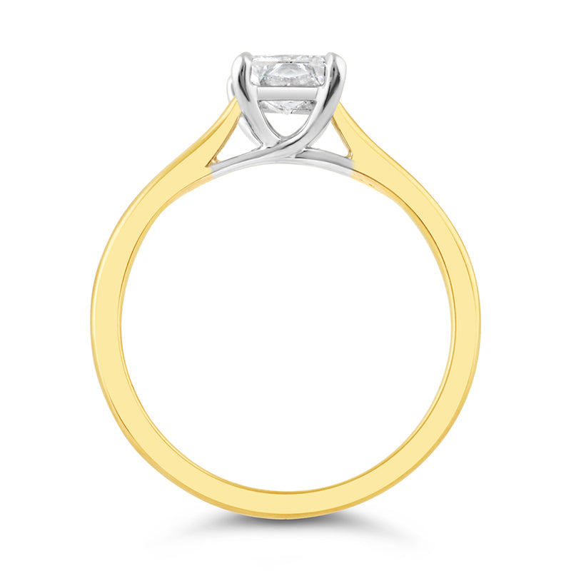 Radiant Cut Solitaire Engagement Ring 1.01ct