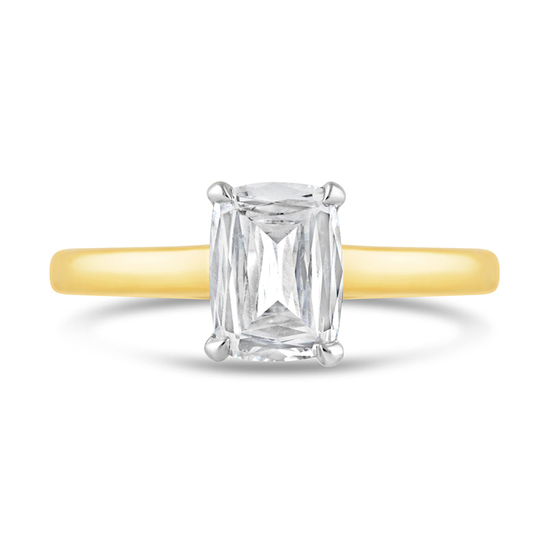 Radiant Cut Solitaire Engagement Ring 1.01ct