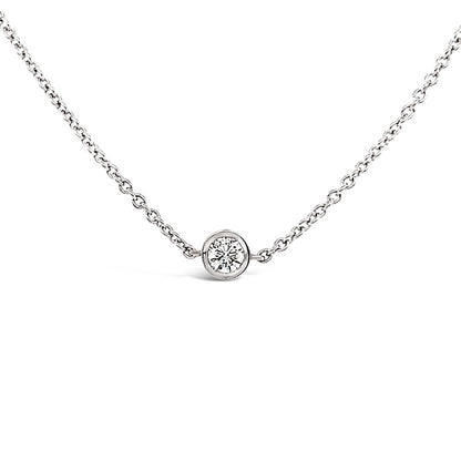 Rocks Five Rubover Diamond &amp; Chain Necklace - 1.00ct - Laboratory Grown Diamonds