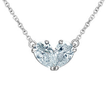 Load image into Gallery viewer, Rocks Pear &#39;Toi et Moi&#39; Diamond Necklace