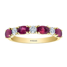 Load image into Gallery viewer, Rocks Ruby &amp; Diamond Ring