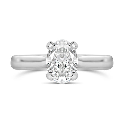 Oval Diamond Solitaire Engagement Ring 1.00ct - Laboratory Grown Diamond