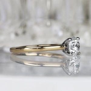 Round Brilliant Solitaire Crisscross Setting Engagement Ring 1.06ct - Laboratory Grown Diamond