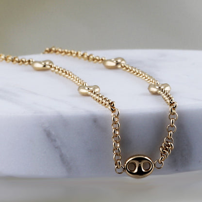 Rocks Marine Link Chain Necklace