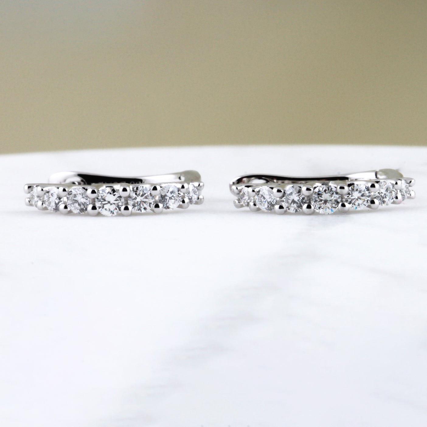 Diamond Hoop Earrings