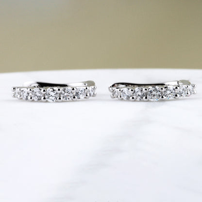 Diamond Hoop Earrings