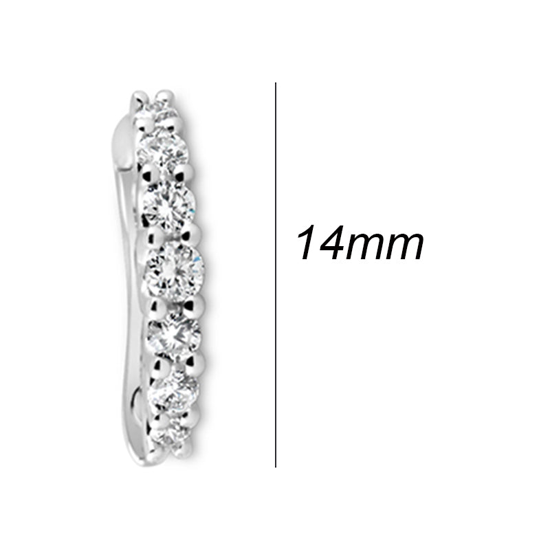 Diamond Hoop Earrings