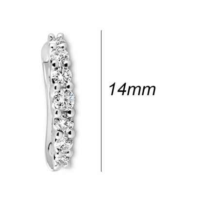 Diamond Hoop Earrings