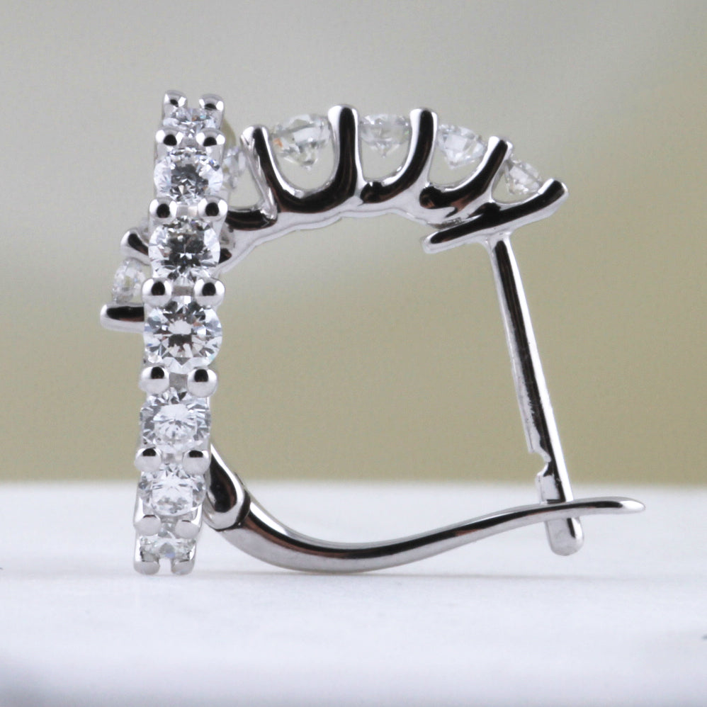 Diamond Hoop Earrings