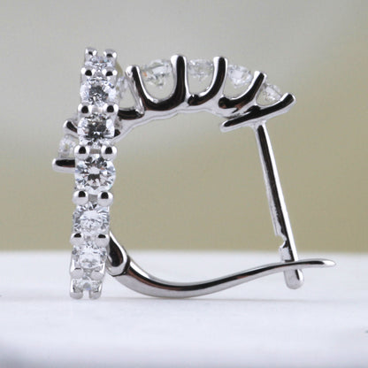 Diamond Hoop Earrings