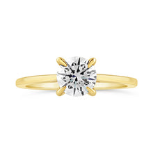 Load image into Gallery viewer, White Stone Solitaire Ring