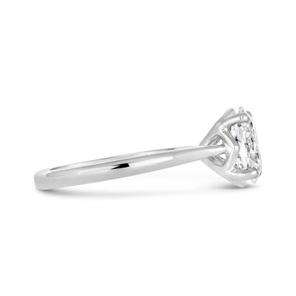 Oval Solitaire Engagement Ring 1.51ct