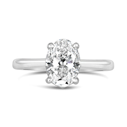 Oval Solitaire Engagement Ring 1.51ct