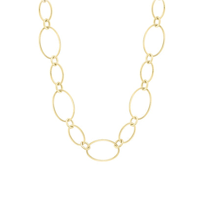 Rocks Oval Chain Link Necklace