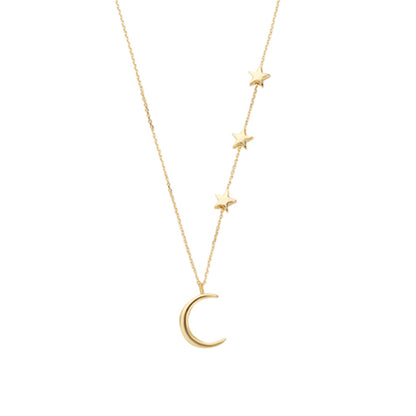 Stars &amp; Cresent Moon Pendant