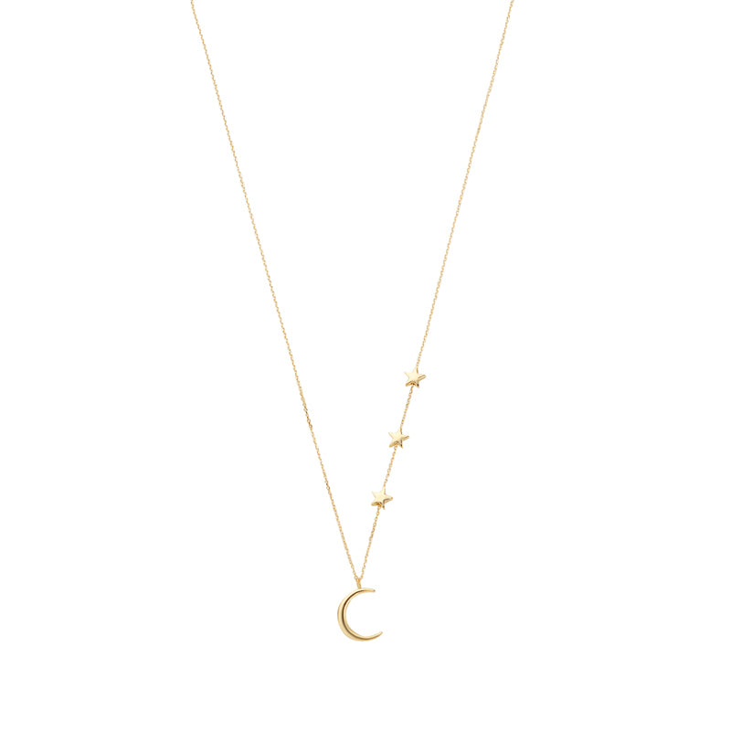 Stars &amp; Cresent Moon Pendant