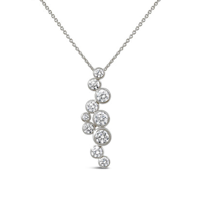 Bezel Set Diamond Necklace