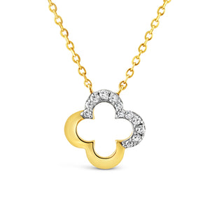 Diamond Quatrefoil Necklace