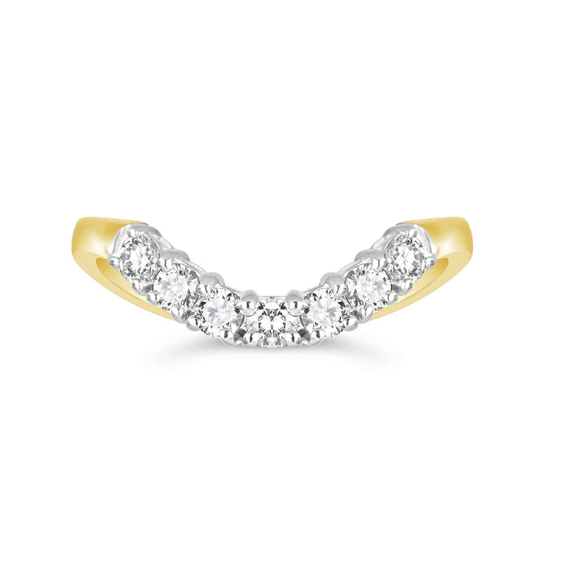 Rocks Curved Diamond Seven Stone Eternity Ring