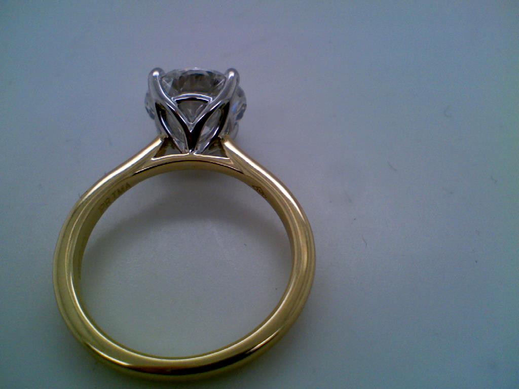 Round Brilliant Solitaire Engagement Ring 3.30ct