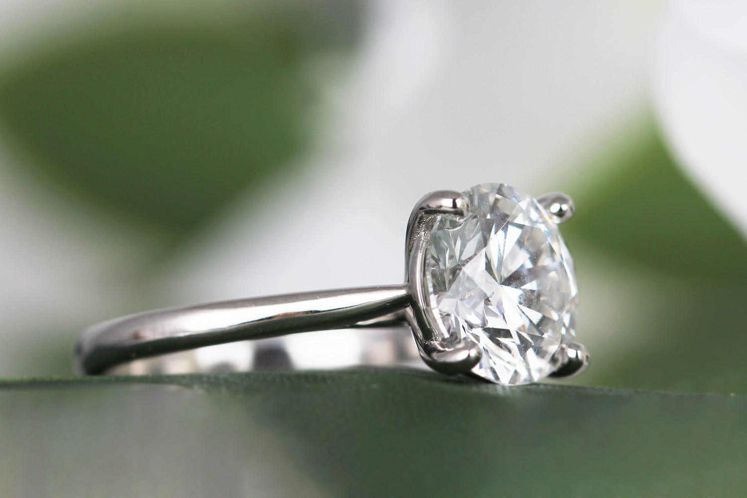 Round Brilliant Solitaire Engagement Ring 3.30ct