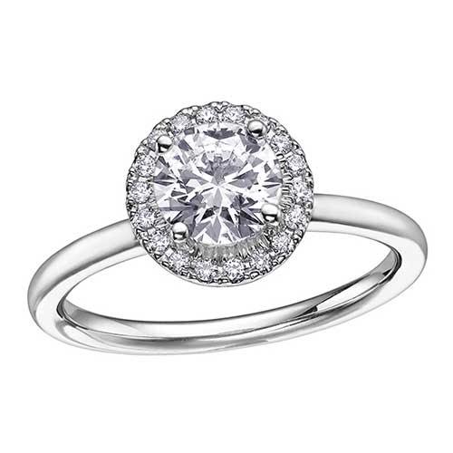 Round Brilliant Halo Engagement Ring