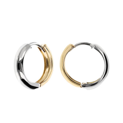 Two Tone Hoop Earrings