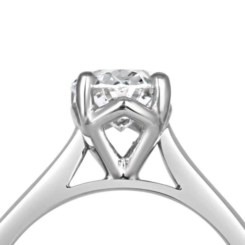 Oval Solitaire Engagement Ring 1.65ct