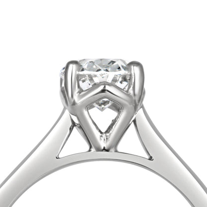 Oval Solitaire Engagement Ring 1.65ct