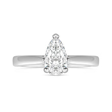 Load image into Gallery viewer, Pear Solitaire Engamenet Ring 0.73ct