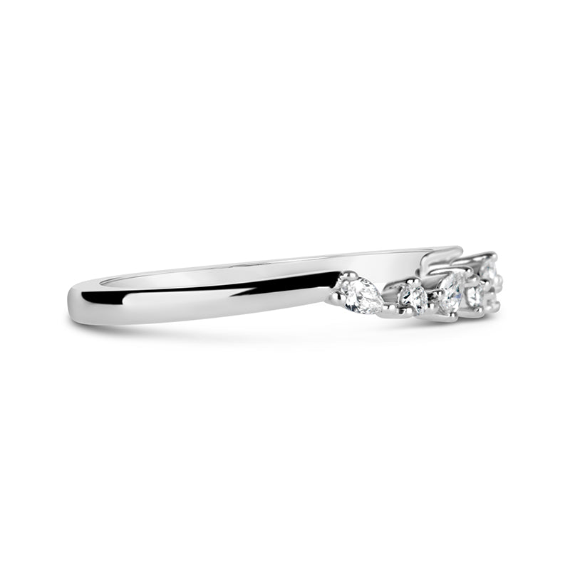 Pear &amp; Round Cut Multi Stone Diamond Ring