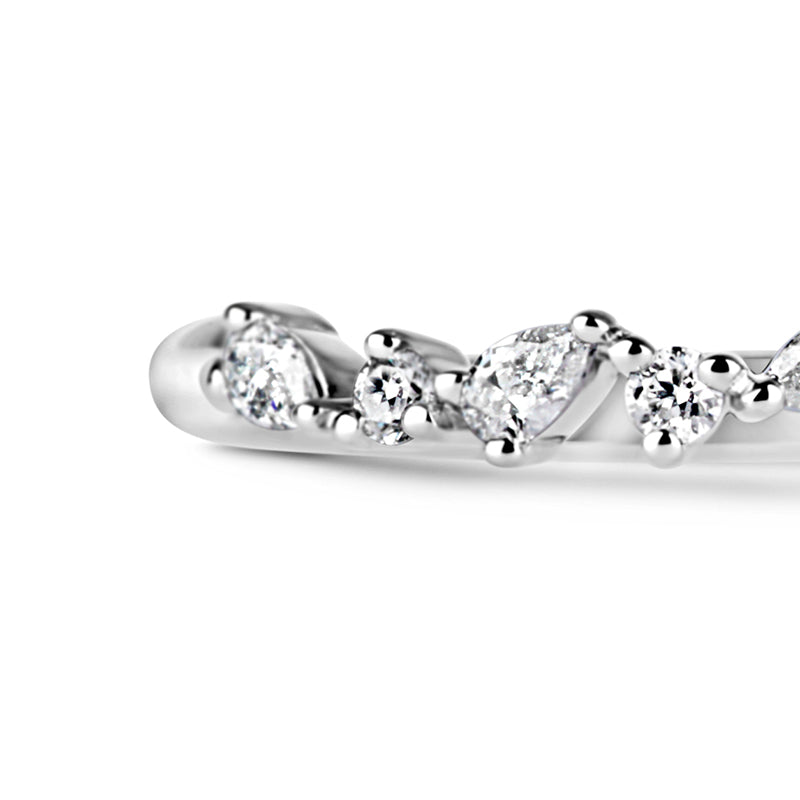 Pear &amp; Round Cut Multi Stone Diamond Ring