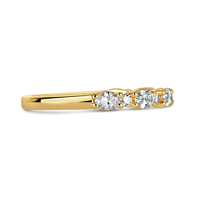 Oval &amp; Round Cut Multi Stone Diamond Ring