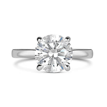 Load image into Gallery viewer, 4 Claw Solitaitre Engagement Ring 2.53ct