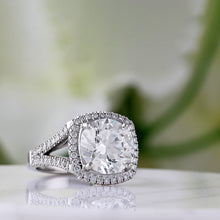 Load image into Gallery viewer, Round Brilliant Halo Engagement Ring 4.86ct