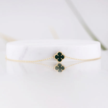 Malachite Quatrefoil Bracelet