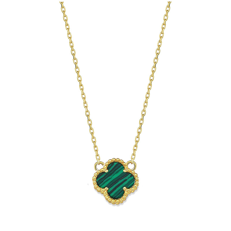 Malachite Quatrefoil Necklace