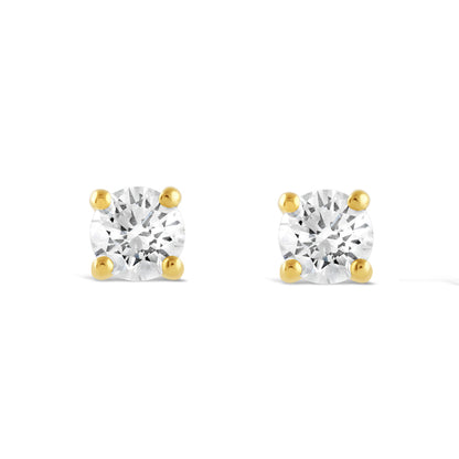 Diamond Solitaire Stud Earrings - 0.51ct