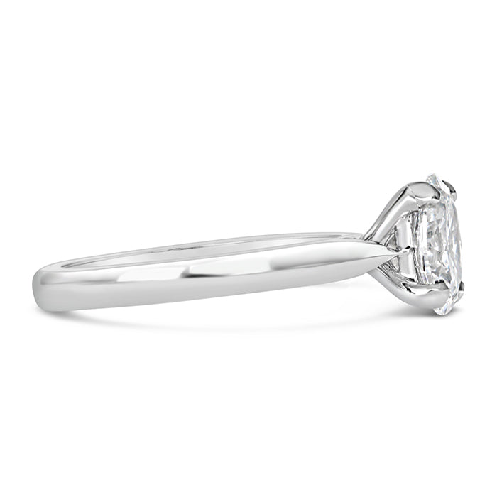 Oval Diamond Solitaire Engagement Ring 1.32ct