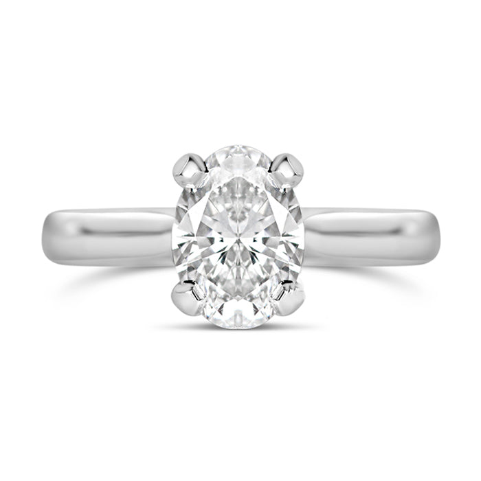 Oval Diamond Solitaire Engagement Ring 1.32ct