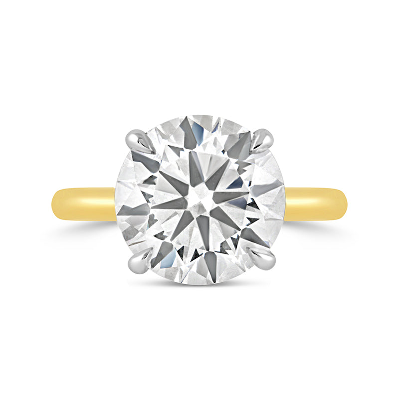 Round Brilliant 4 Claw Solitaire Engagement Ring 4.55ct