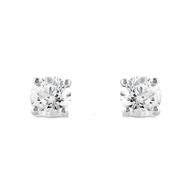 Diamond Solitaire Stud Earrings 1.40ct