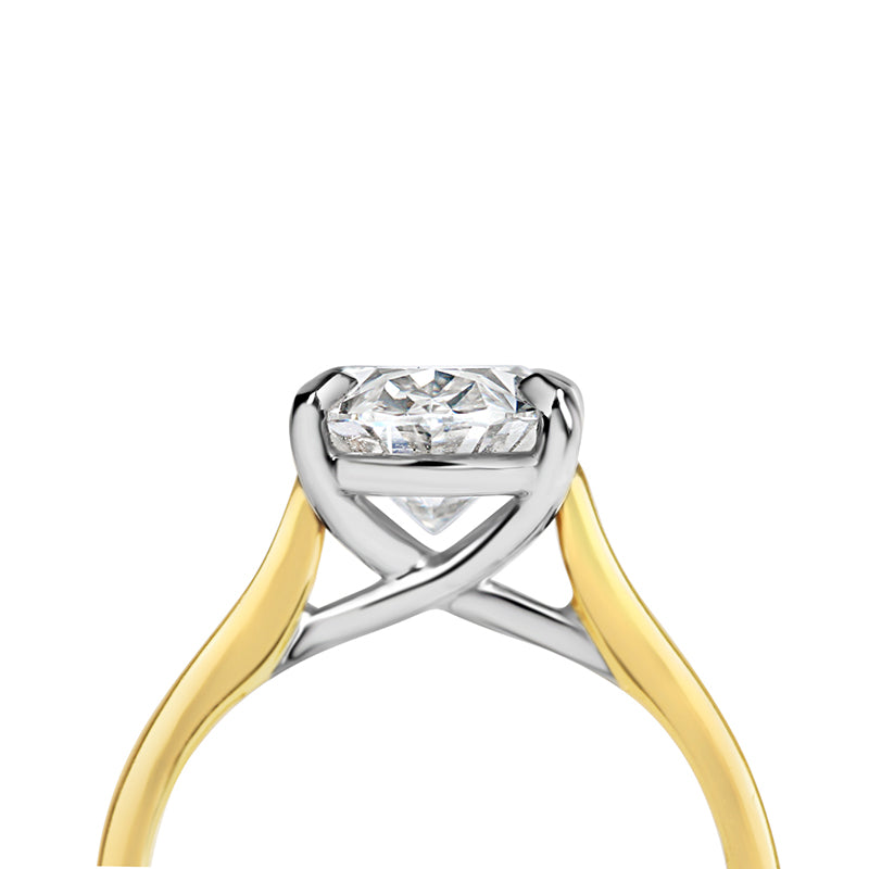 Oval Solitaire Engagement Ring 2.92ct