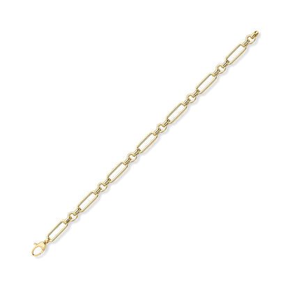 Oval &amp; Round Chain Link Bracelet