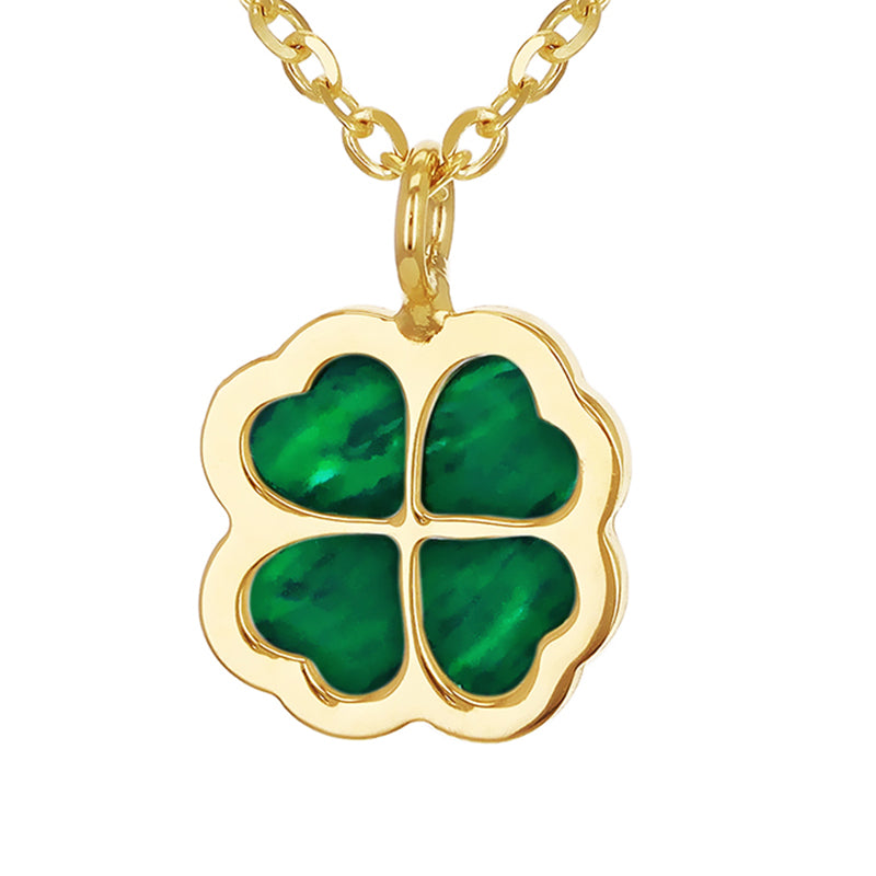 Malachite Clover Pendant